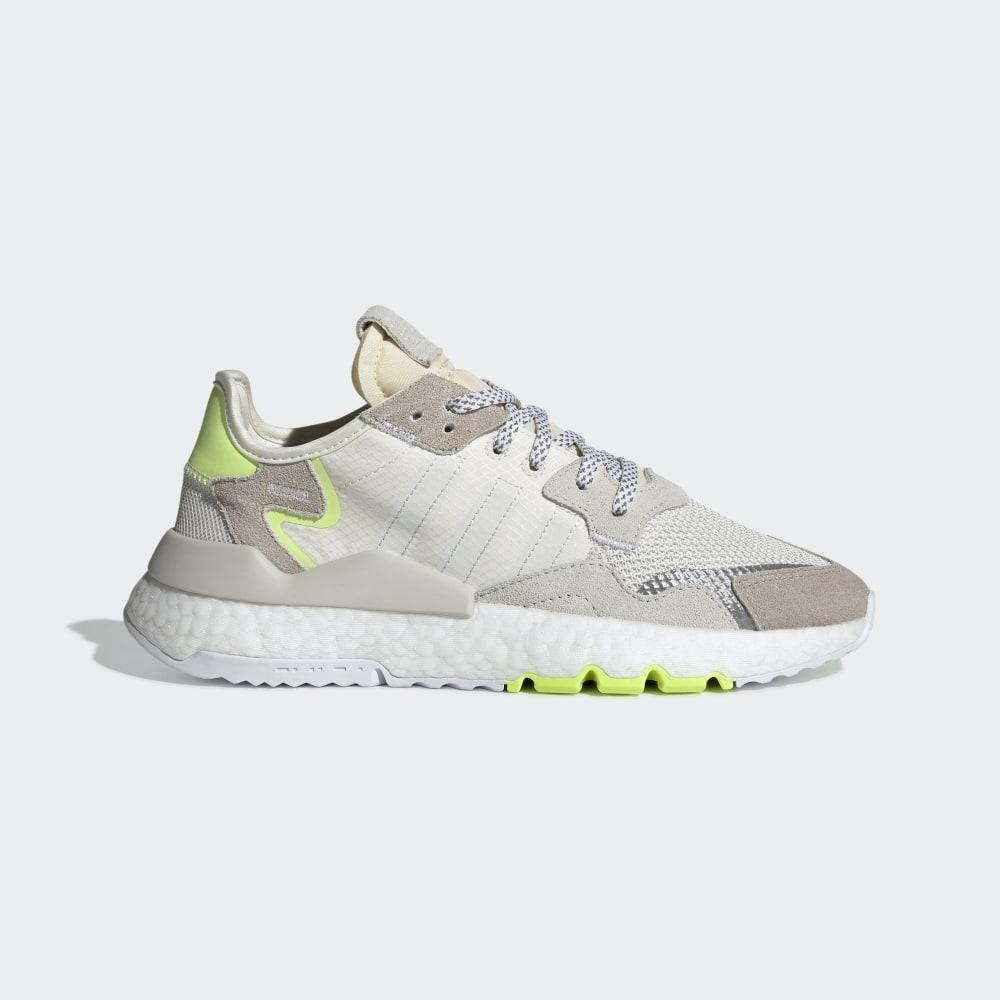 Adidas Women's Nite Jogger Originals Shoes White/Yellow Ireland CG6098